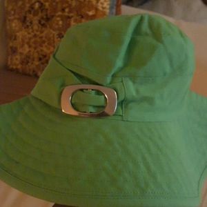 🌺LIME COTTON Hat w/Buckle